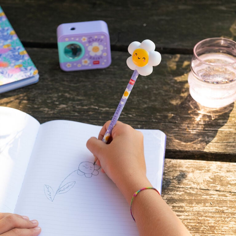 Pencil with Squishy Diasy "Oh Happy Daisy" - Squeezies Pencil with Squishy Diasy "Oh Happy Daisy" - Squeezies