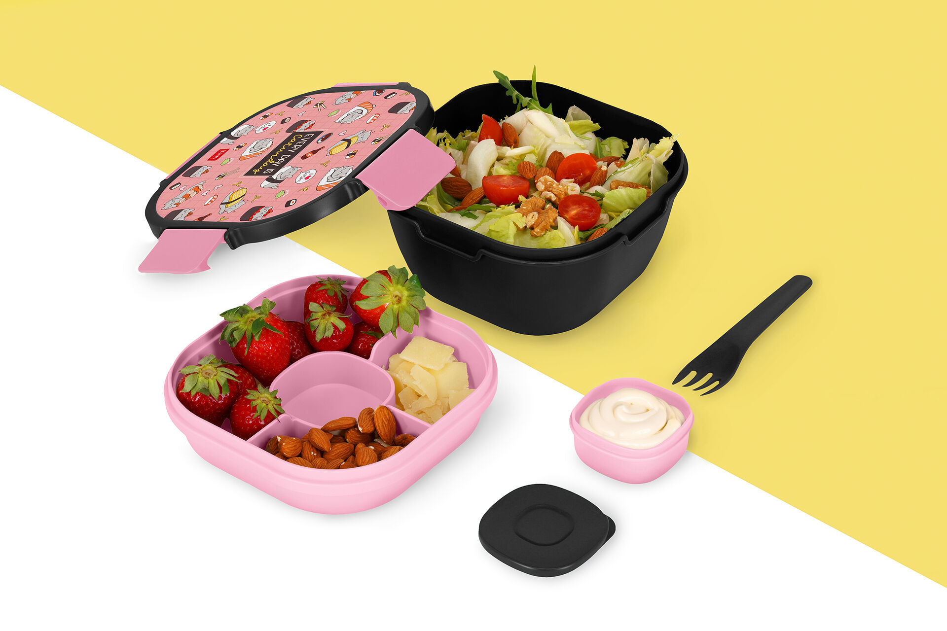 1700 ml Lunch Box - Sushi Cat - Lunch Box