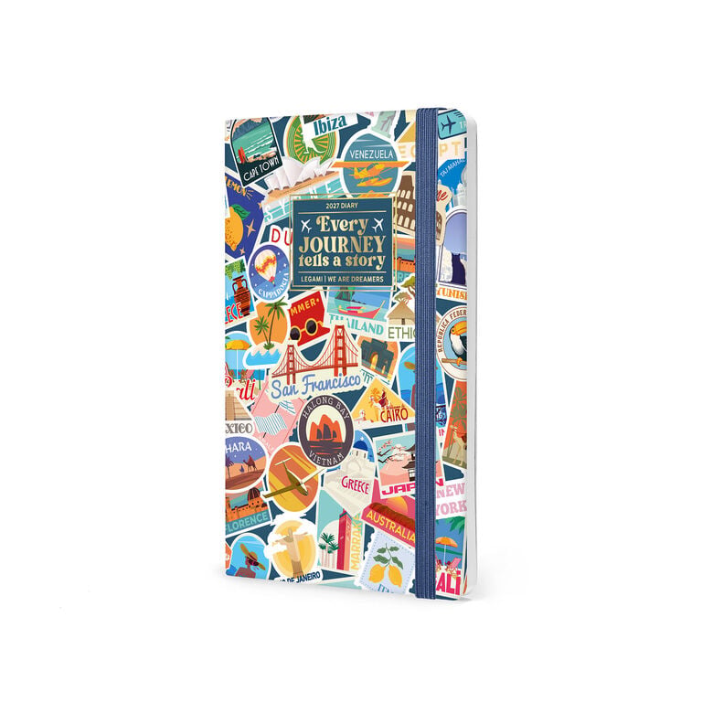 Agenda 12 Mesi Settimanale Fotografica Medium 2027 - Travel Stickers Agenda 12 Mesi Settimanale Fotografica Medium 2027 - Travel Stickers