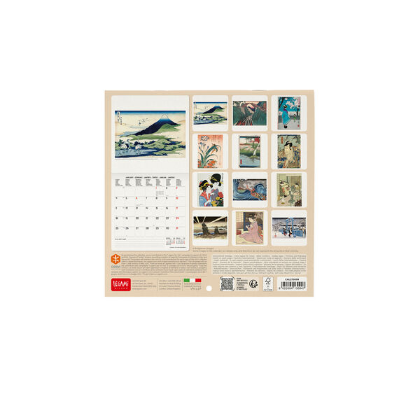 Calendario da Parete 2027 - 18 x 18 cm - Japanese School