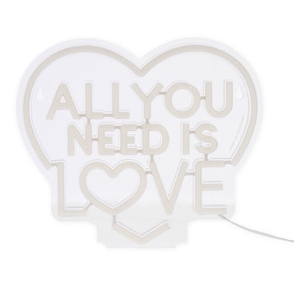 Lampada Led Effetto Neon - All You Need is Love - It's a Sign Lampada Led Effetto Neon - All You Need is Love - It's a Sign