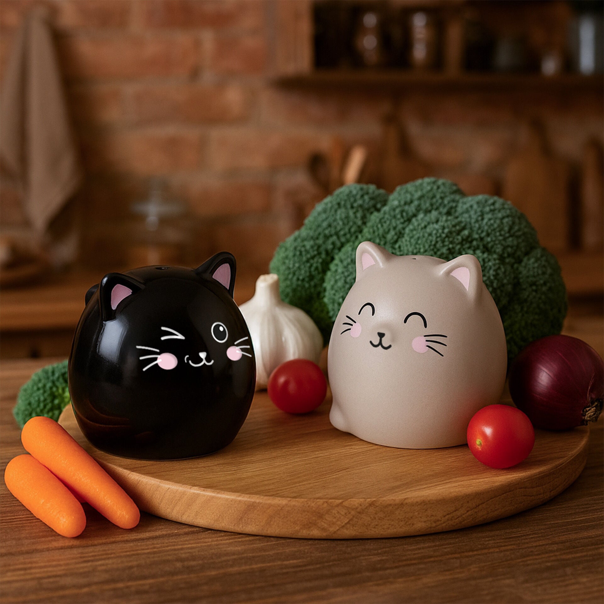 Ceramic Salt And Pepper Set - Salt & Pepper