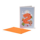 Greeting Card - Happy Birthday - Little Boys - 2 Years, , zoo