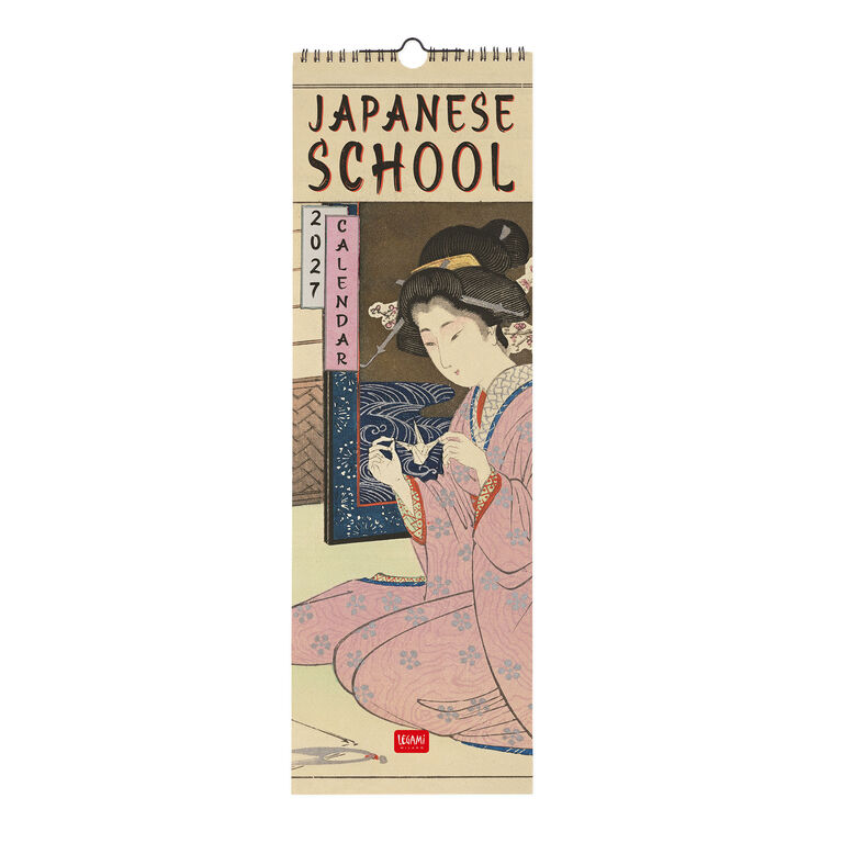 Calendario da Parete 2027 - 16 x 49 cm - Japanese School Calendario da Parete 2027 - 16 x 49 cm - Japanese School