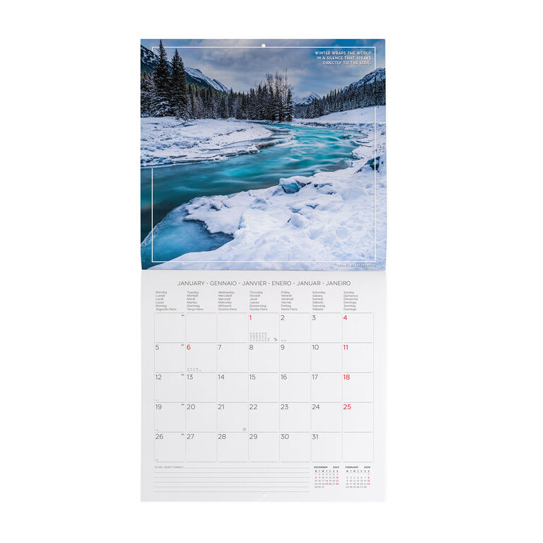 Calendrier Mural 2026 - 30 x 29 cm