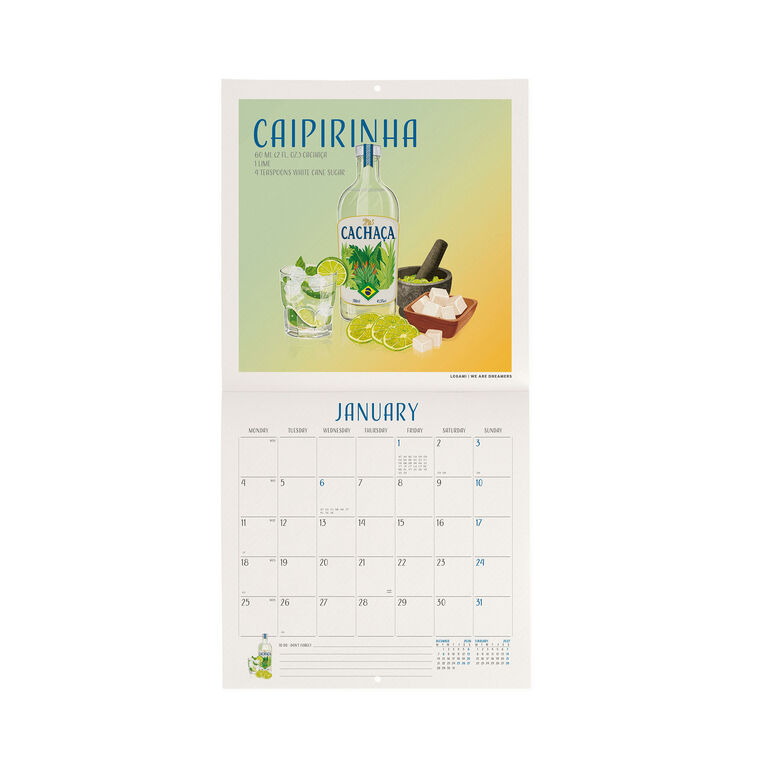 Calendario da Parete 2027 - 18 x 18 cm - Cheers Calendario da Parete 2027 - 18 x 18 cm - Cheers