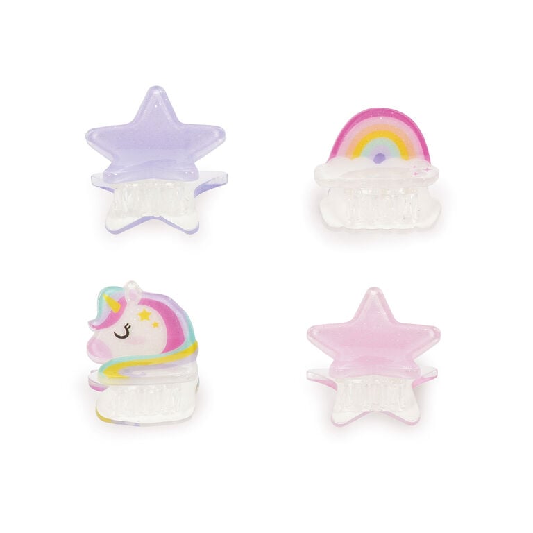Set di 4 Mini Mollette per Capelli Unicorn - Clip me up!
