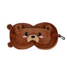 Cute Travel Pillow with Sleep Mask, , zoo