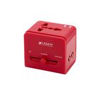 Universal Travel Adapter for Electrical Sockets - Red, , zoo