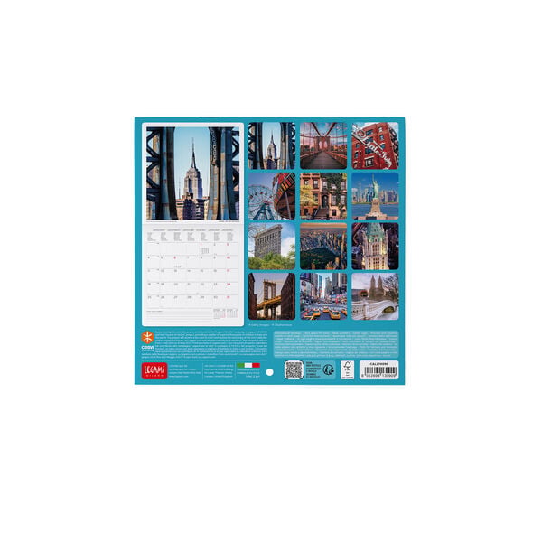 Calendario da Parete 2027 - 18 x 18 cm - New York