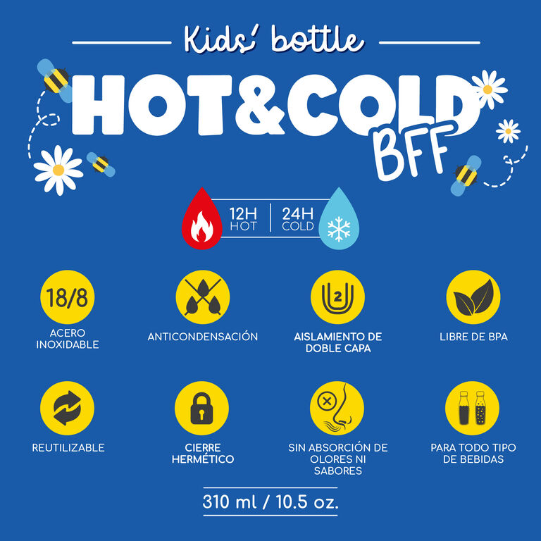 Botella Térmica Infantil - Teddy Bear - Hot&Cold BFF
