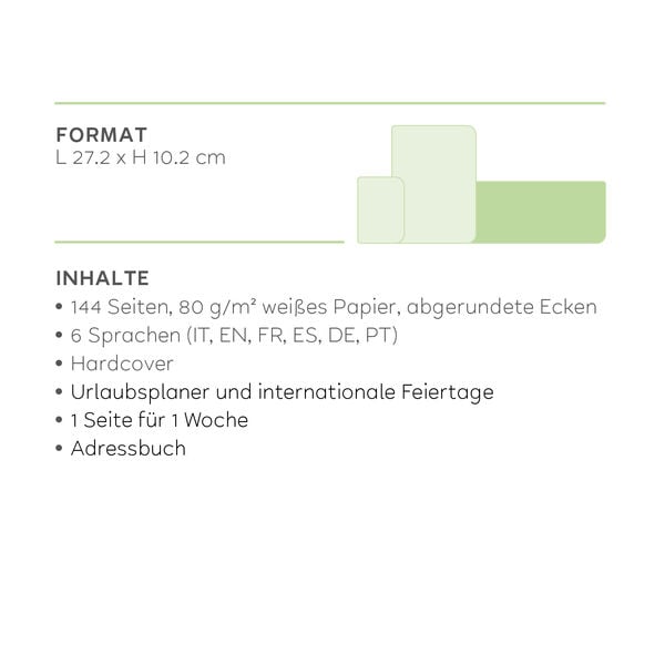 Agenda da Scrivania 12 Mesi - Desk Planner - 2027