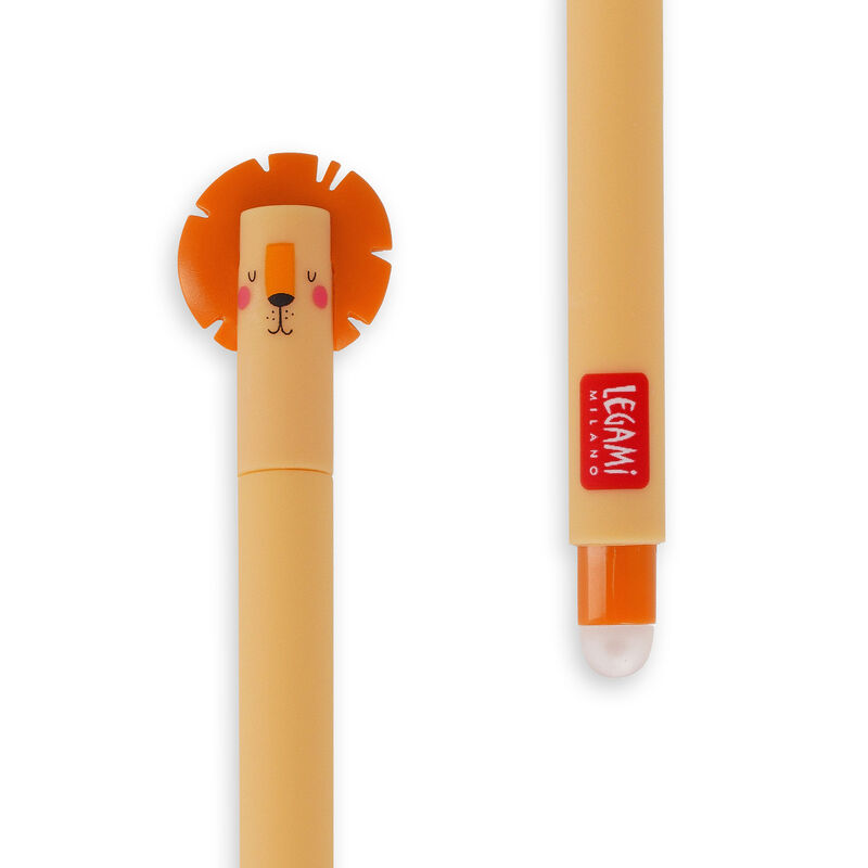 Stylo À Encre Gel Effaçable - Erasable Pen Set - Lion + Elephant+Giraffe -  Papeterie Michel