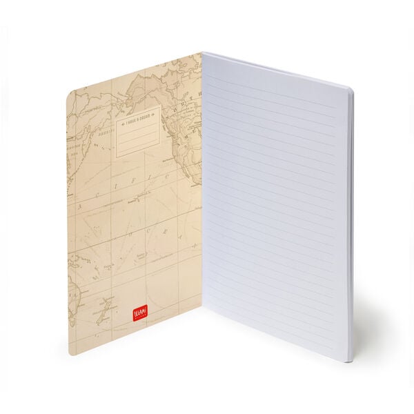 Liniertes A5-Notizbuch mit illustriertem Hardcover - Travel Liniertes A5-Notizbuch mit illustriertem Hardcover - Travel
