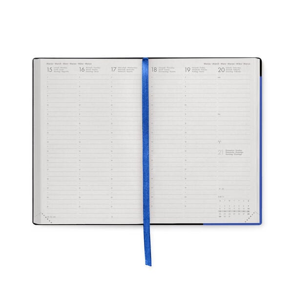 Agenda Semanal 2026/2027 16 Meses - Eclectic Blue - Medium
