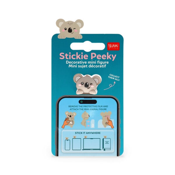 Decorative Adhesive Figurine - Stickie Peeky - Koala Decorative Adhesive Figurine - Stickie Peeky - Koala