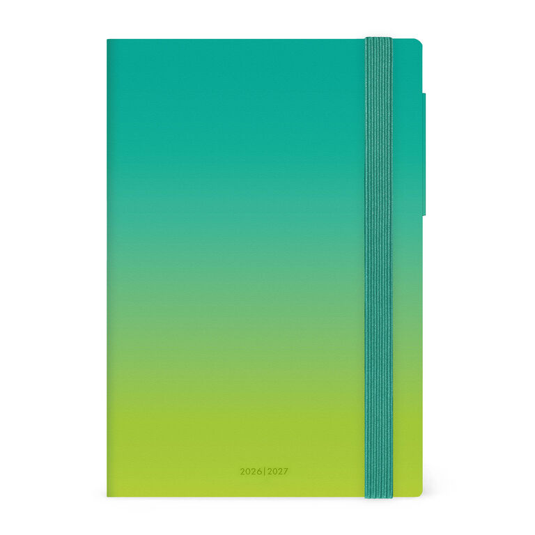 16-Month Medium Weekly Diary for 2026/2027 - Shades of Green