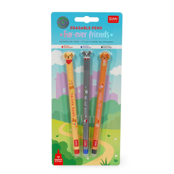 Set di 3 Penne Cancellabili - Erasable Pen - Fur-ever Friends Set di 3 Penne Cancellabili - Erasable Pen - Fur-ever Friends