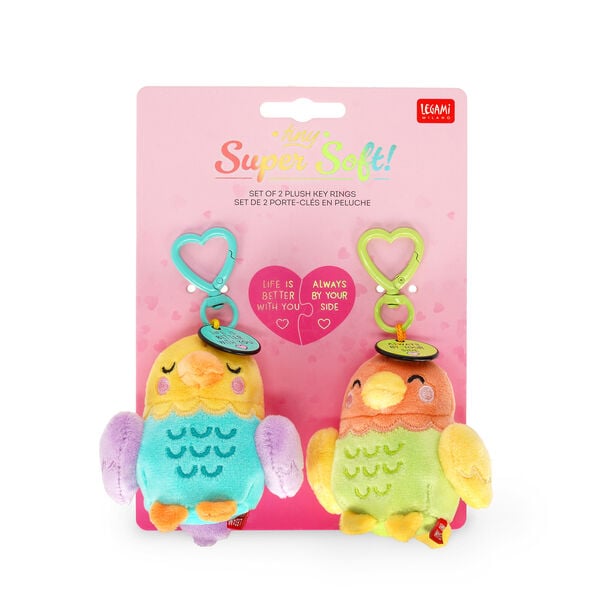 2 Llaveros con Peluche - Super Soft! - Tiny 2 Llaveros con Peluche - Super Soft! - Tiny
