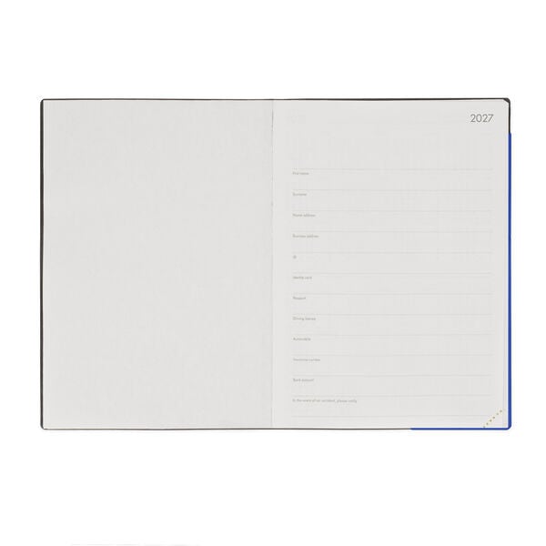 Agenda 12 Mesi Giornaliera Large 2027 - Eclectic Blue