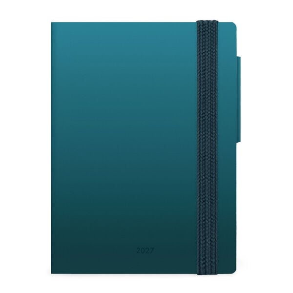 12-Month Mini Weekly Diary 2027 - Deep Teal