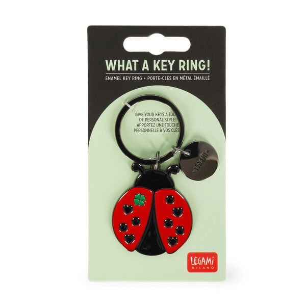 Enamel Key Chain - Ladybug - What a Key Ring! Enamel Key Chain - Ladybug - What a Key Ring!