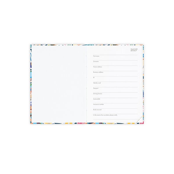 Agenda 12 Mesi Giornaliera Fotografica Small 2027 - Travel Stickers