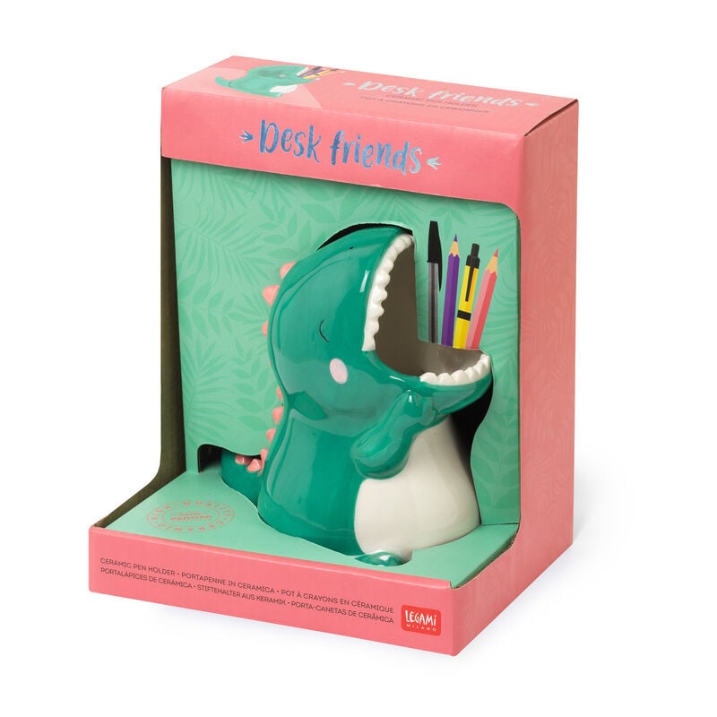 Ceramic Pen Holder - Desk Friends, , zoo