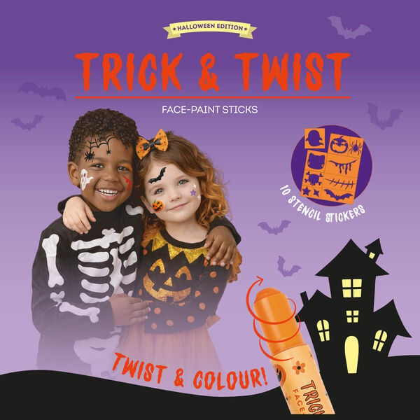 Set of Six Face-Paint Sticks - Trick & Twist Set of Six Face-Paint Sticks - Trick & Twist