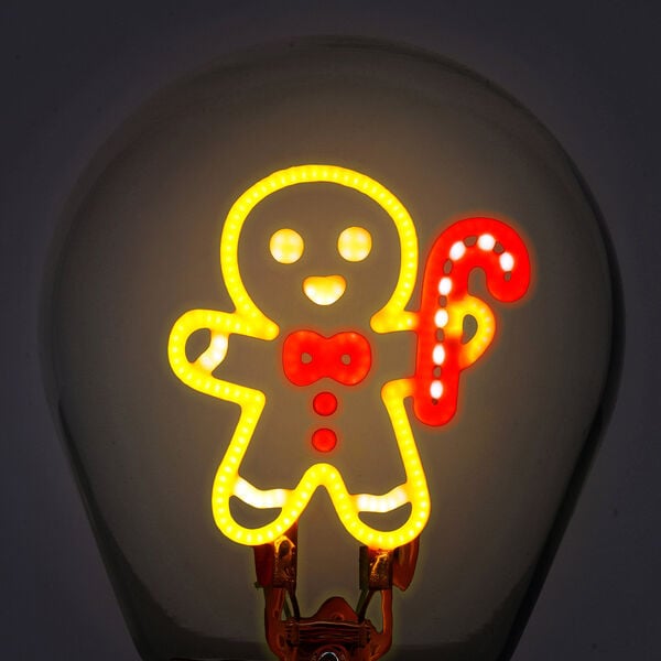 Lampada da Tavolo di Natale a Lampadina Gingerbread - Bulb Fiction