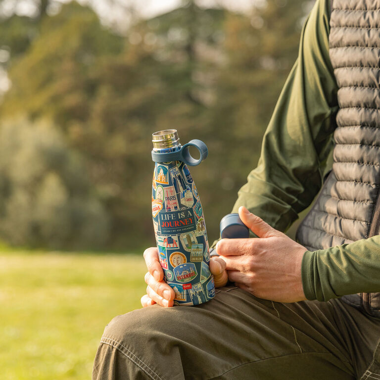 500 ml Vacuum Bottle - Travel Stickers - Hot & Cold