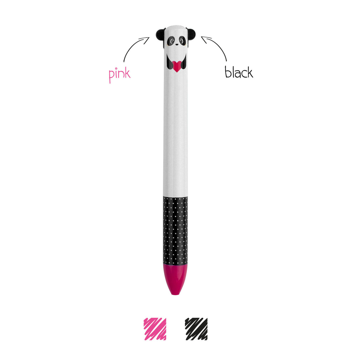 Penna a Due Colori - Click&Clack PANDA