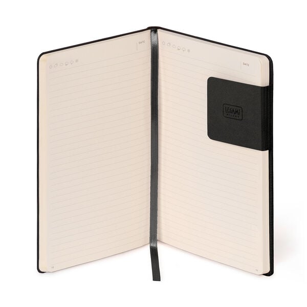 Taccuino a Righe con Copertina Morbida Monocolore - Black Suit - My Notebook Taccuino a Righe con Copertina Morbida Monocolore - Black Suit - My Notebook