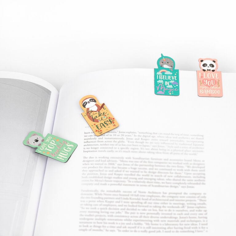 Never Stop Reading - Magnetic Bookmarks