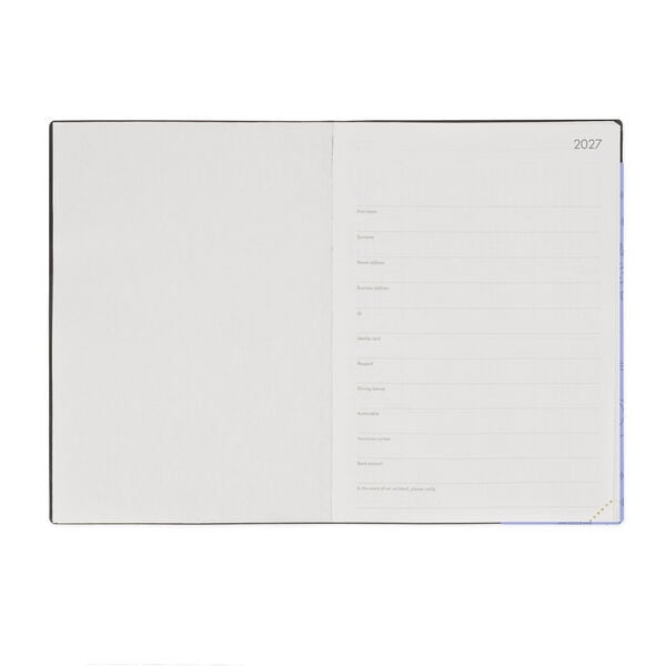 Agenda 12 Mesi Giornaliera Large 2027 - Cosmic Lilac