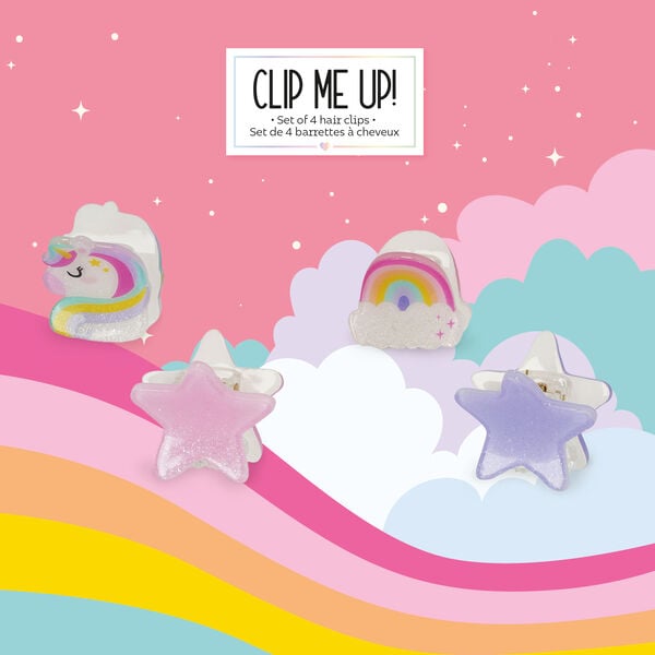 Set of 4 Unicorn Mini Hair Clips - Clip me up!