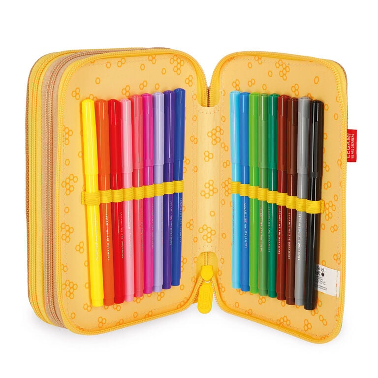 Astuccio 3 Scomparti - Teddy + 2 Penne Cancellabili Astuccio 3 Scomparti - Teddy + 2 Penne Cancellabili