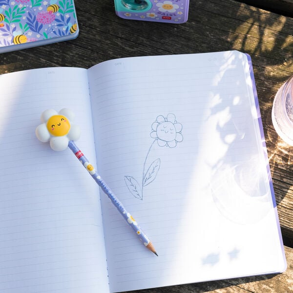 Pencil with Squishy Diasy "Oh Happy Daisy" - Squeezies Pencil with Squishy Diasy "Oh Happy Daisy" - Squeezies
