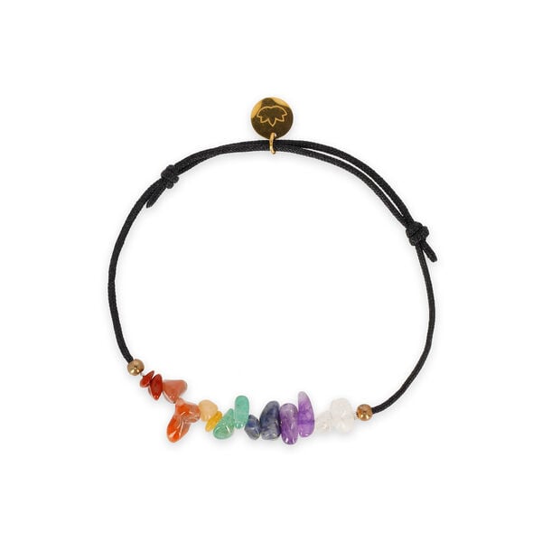Bracelet with Seven Chakra Stones Bracelet with Seven Chakra Stones