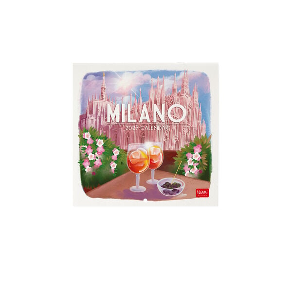 Calendario da Parete 2027 - 18 x 18 cm - Milano
