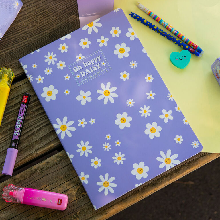 Exercise Book - A4 Notebook - 5 mm Squared - Daisy
