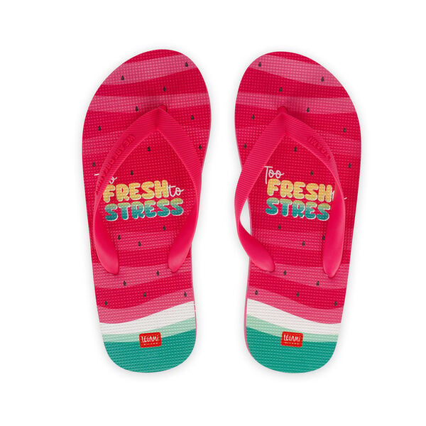Size 34/35 Regular Watermelon Flip Flops