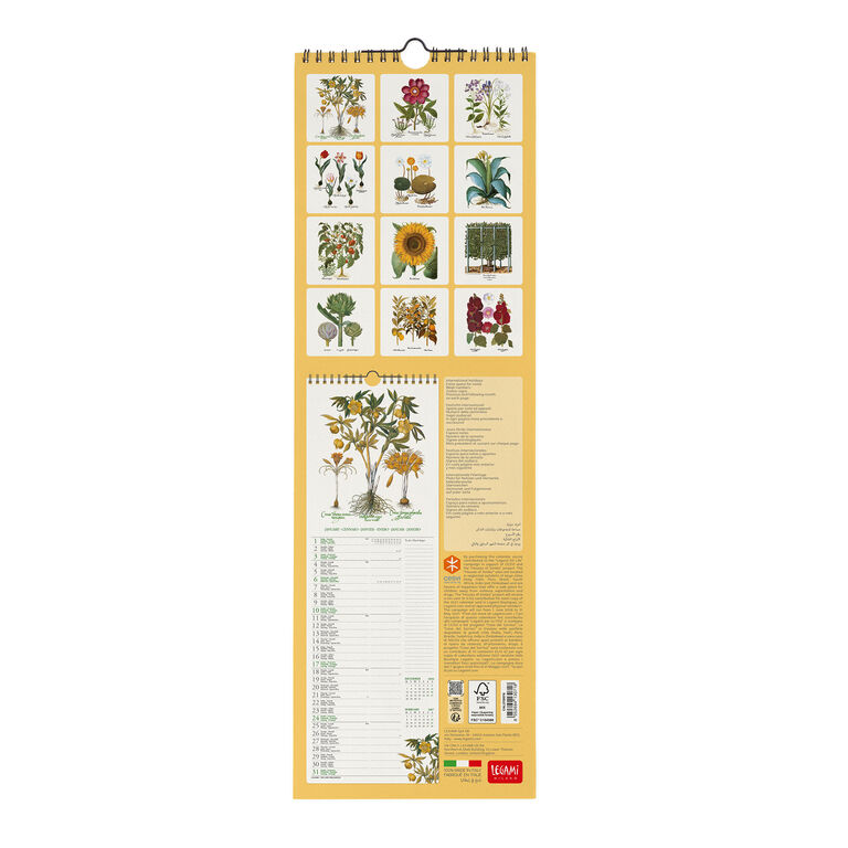 Calendario da Parete 2027 - 16 x 49 cm - Herbarium Calendario da Parete 2027 - 16 x 49 cm - Herbarium