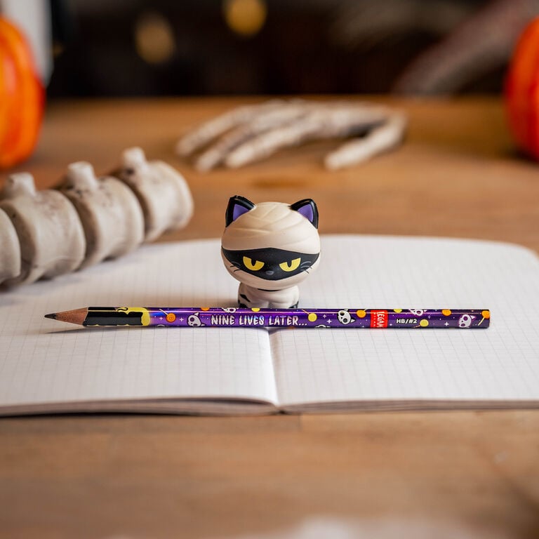Lápiz Antiestrés de Halloween Mummy Cat «Nine Lives Later» - Squeezies Lápiz Antiestrés de Halloween Mummy Cat «Nine Lives Later» - Squeezies