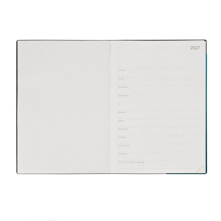 Agenda 12 Mesi Giornaliera Large 2027 - Deep Teal Agenda 12 Mesi Giornaliera Large 2027 - Deep Teal