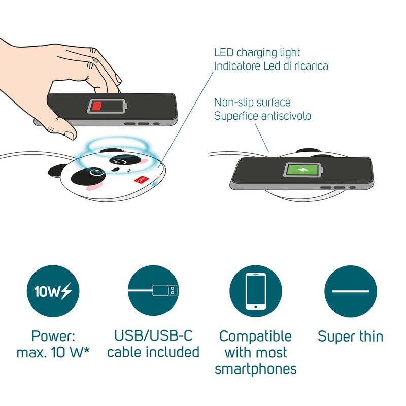 Caricabatterie Wireless per Smartphone - Super Fast, , zoo