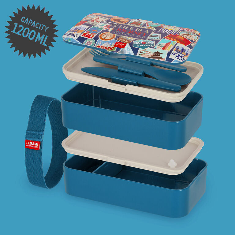 1200 ml Lunch Box - Travel Strickers - Lunch Box