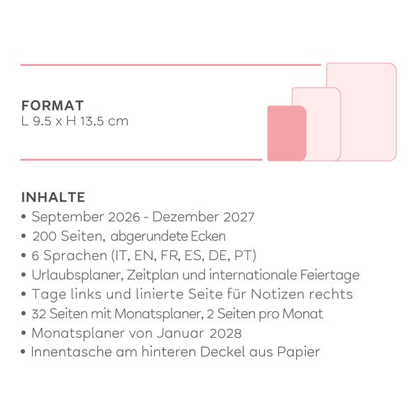 Foto-Wochenplaner 2026/2027 fĂŒr 16 Monate - Teddy Bear Pink - Small Mit Notizbuch Foto-Wochenplaner 2026/2027 fĂŒr 16 Monate - Teddy Bear Pink - Small Mit Notizbuch