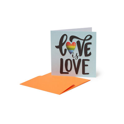 Mini Greeting Card - Love Is Love