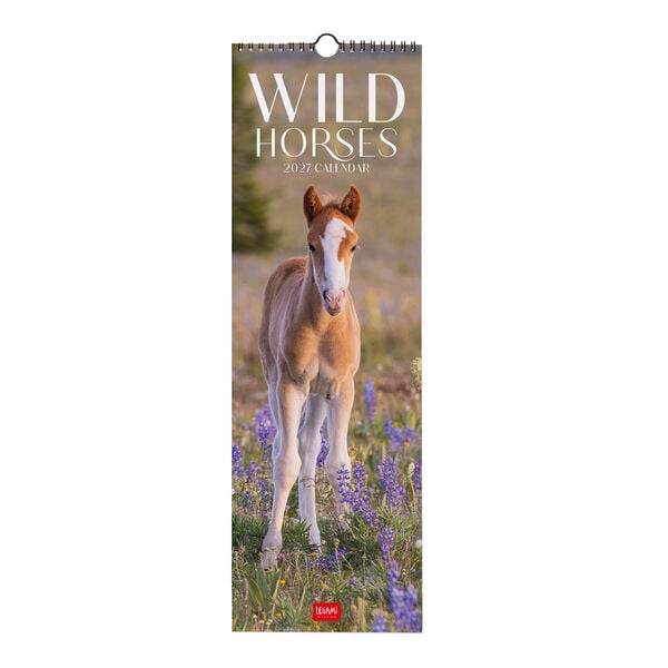 Calendario da Parete 2027 - 16 x 49 cm - Wild Horses Calendario da Parete 2027 - 16 x 49 cm - Wild Horses